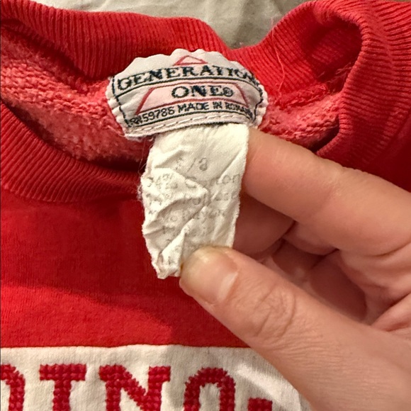 Vintage Dinosaurs embroidered Patchwork Crew Sweatshirt. Size 6 - Picture 7 of 7